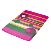 Cirkels en strepen gewaagd modern badmat (Gekanteld)