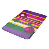 Cirkels en strepen gewaagd modern badmat (Gekanteld)