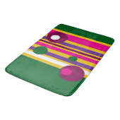 Cirkels en strepen gewaagd modern badmat (Gekanteld)