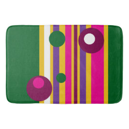 Cirkels en strepen gewaagd modern badmat