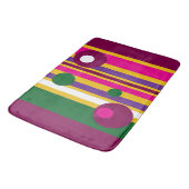 Cirkels en strepen gewaagd modern badmat (Gekanteld)