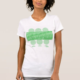 Cirkels en teksteffect t-shirt