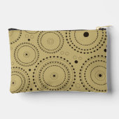 Cirkels in cirkels Ontwerp Zwart op Lichtgoud Etui (Achterkant)