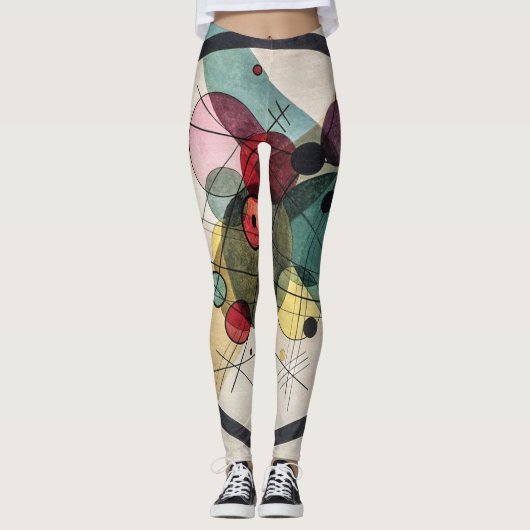 Cirkels in een Cirkel - Kandinsky Leggings (Voorkant)