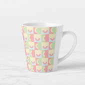 Cirkels in geel en roze latte mok (Rechts)