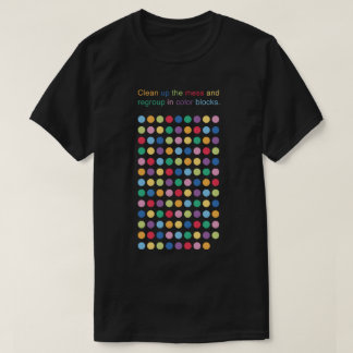 Cirkels Kleurenraster spel T-shirt