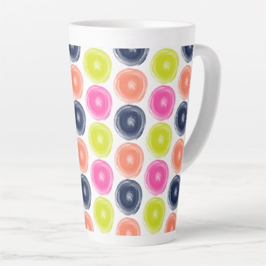 cirkels latte mok (Rechterhoek)