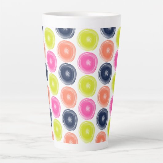 cirkels latte mok (Voorkant)