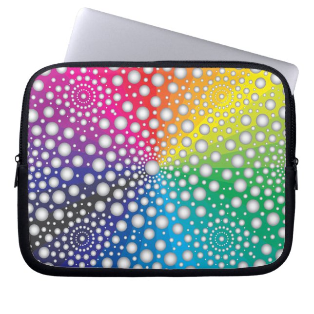 Cirkels Mandala 2 Laptop Sleeve (Voorkant)