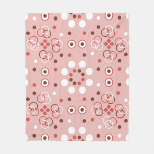cirkels: naadloze geometrische charme. fleece deken