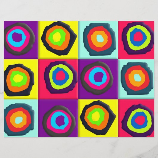 cirkels patroon  flyer (Voorkant)