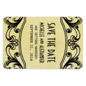  cirkels sparen de Magnetdatum, Geel Magneet (Horizontaal)