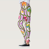 cirkels van bloemen leggings (Links)