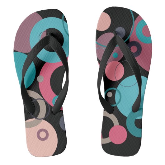 cirkels van de horizon teenslippers (Voetbed)