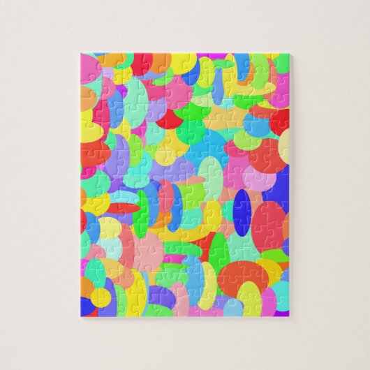 Cirkels van de kleurenpuzzel legpuzzel (Verticaal)