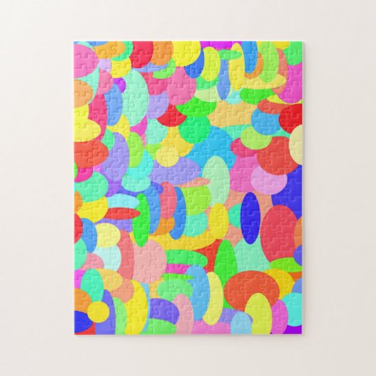 Cirkels van de kleurenpuzzel legpuzzel (Verticaal)