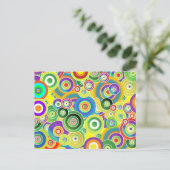 Cirkels van kleuren briefkaart (Staand voorkant)