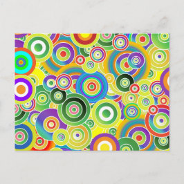 Cirkels van kleuren briefkaart