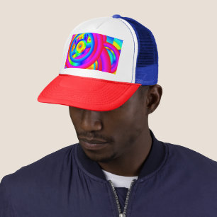 Cirkels van kleurendrager trucker pet