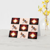 Cirkels van libellen kaart (Gele Bloem)