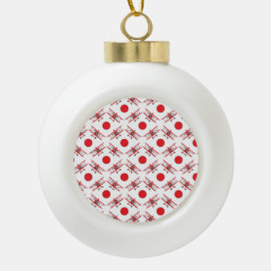 Cirkels Vliegtuigen Piloot Vliegtuig Luchtvaart Av Keramische Bal Ornament