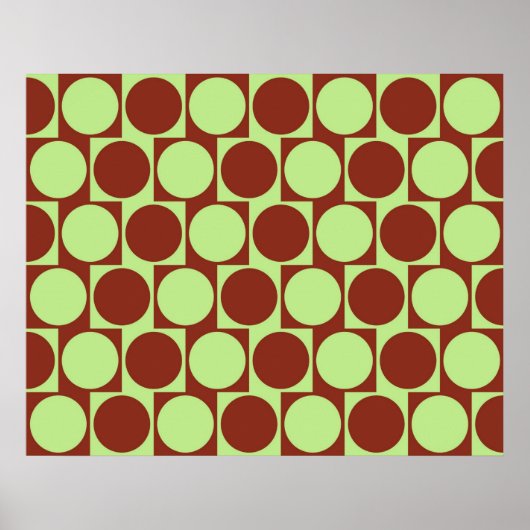 Cirkels voor het wandeffect van de optische illusi poster (Voorkant)