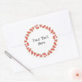Cirkeltekst watermeloenen ronde sticker (Envelop)