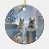 Cirkelversieringen Keramisch Ornament (Voorkant)