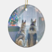 Cirkelversieringen Keramisch Ornament (Links)