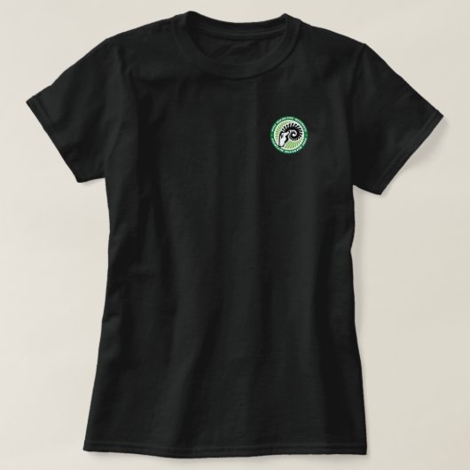 Cirkelvoorzijde Logo & TERUG T-shirt (Design voorkant)
