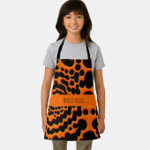 Cirkelvormen Oranje Abstract geometrisch patroon Schort (Insitu)