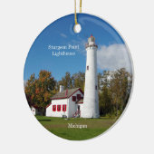 Cirkelvormgeving van de vuurtoren van het trekkerp keramisch ornament (Links)