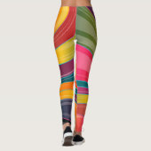 cirkelvormig abstracte leggings (Achterkant)