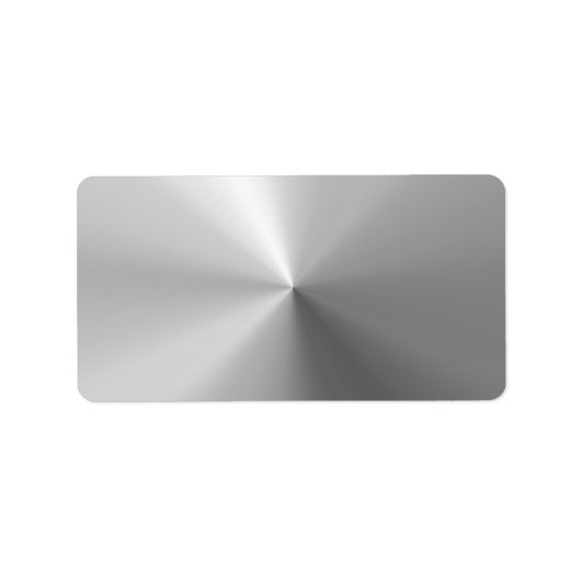 Cirkelvormig geborsteld aluminium etiket (Voorkant)