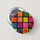 Cirkelvormig mapje ronde button 5,7 cm (Voorkant /achterkant)