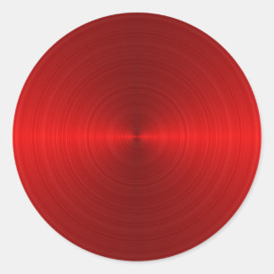 Cirkelvormig rood metalen patroon ronde sticker