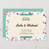 cirkelvormig save the date (Voorkant / Achterkant)