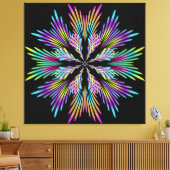 cirkelvormige kleurventilatoren canvas afdruk (Insitu (Woonkamer))