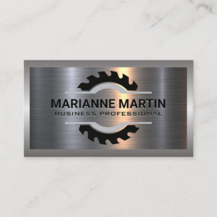 Cirkelzagen   Metaal aluminium Visitekaartje