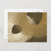 Cirkelzandstorm in Tan en donkerbruin Briefkaart (Voorkant / Achterkant)