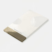 Cirkelzandstorm in Tan en donkerbruin Post-it® Notes (Schuin)