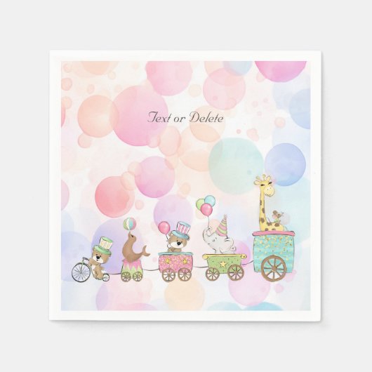 Cirkusdieren Servetten (Voorkant)