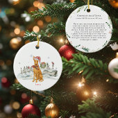 Cirneco dell’Etna Hond Waterverf Monogram Keramisch Ornament