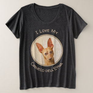 Cirneco dell'Etna Painting - Cute Original Dog Art Grote Maat T-shirt