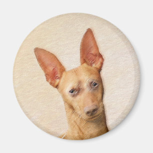 Cirneco dell'Etna Painting - Cute Original Dog Art Magneet