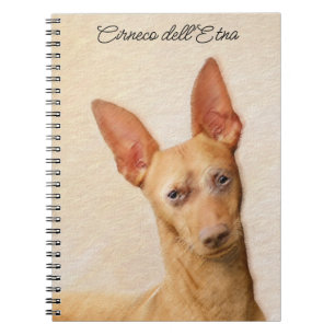 Cirneco dell'Etna Painting - Cute Original Dog Art Notitieboek