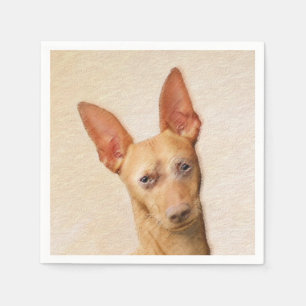 Cirneco dell'Etna Painting - Cute Original Dog Art Servet