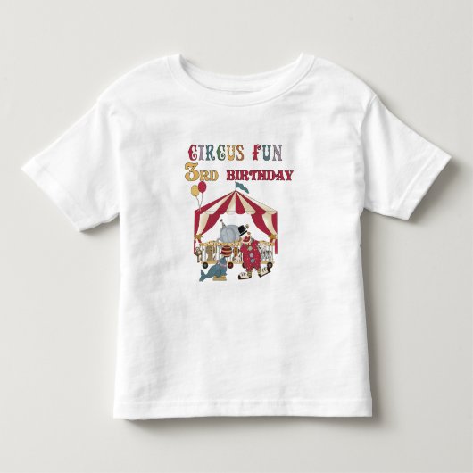 Cirque 3e Anniversaire Tshirts et cadeaux (Devant)