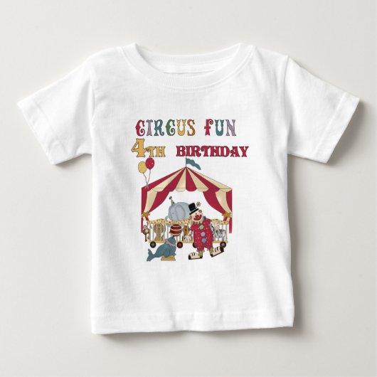 Cirque 4e Anniversaire Tshirts et cadeaux (Devant)