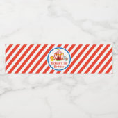 Cirque Anniversaire Bouteille d'eau Étiquettes (Étiquettes simples)